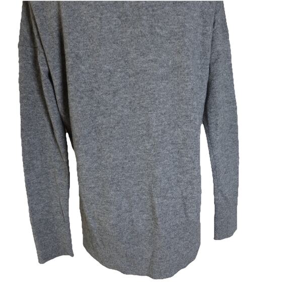 Theory Karenia V-Neck Cashmere Sweater In Gray Size S - Picture 9 of 14